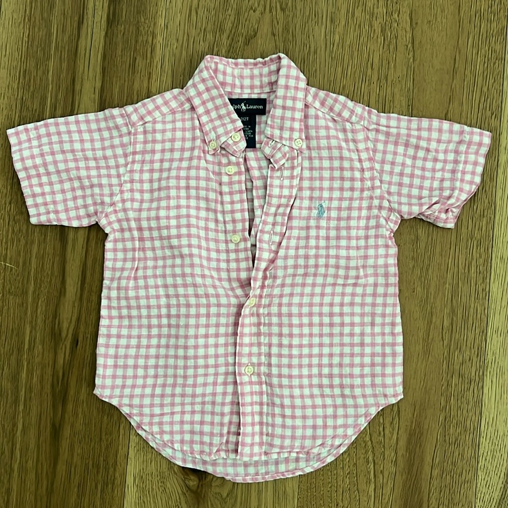 Ralph Lauren short sleeve button down size 2T